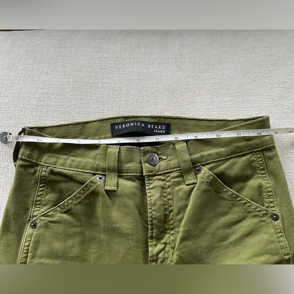 NWOT Veronica Beard Lynne High Rise Straight Cargo Twill Pants - Picture 3 of 9